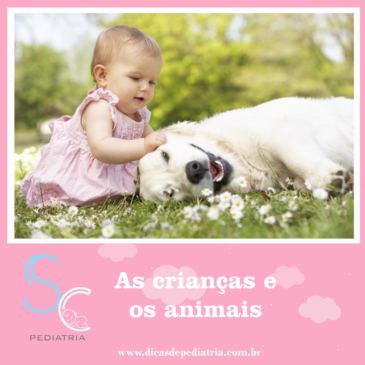 As crianças e os animais